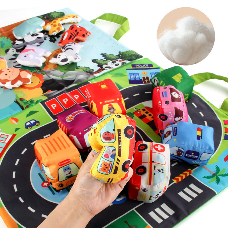 Weiches Auto/Tier-Spielzeug-Set