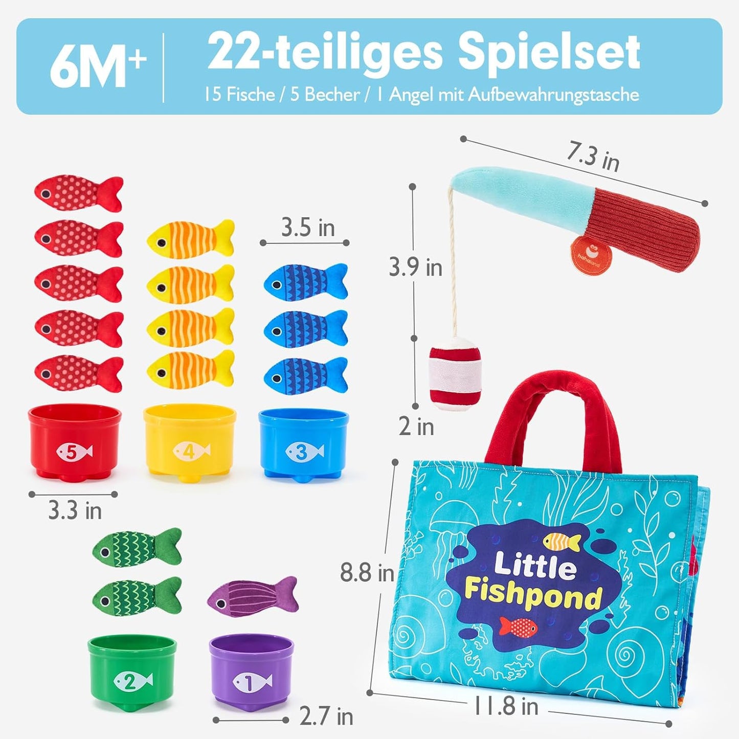 Magnet Angelspiel für Babys – Buntes Lern- & Motorikset