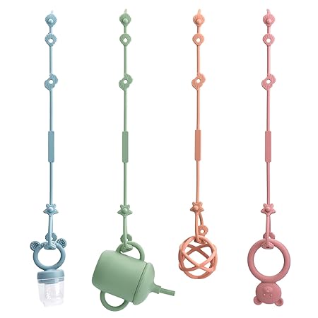 Silikon Baby-Kette mit Anti-Verlust-Schutz – für Schnuller & Spielzeug