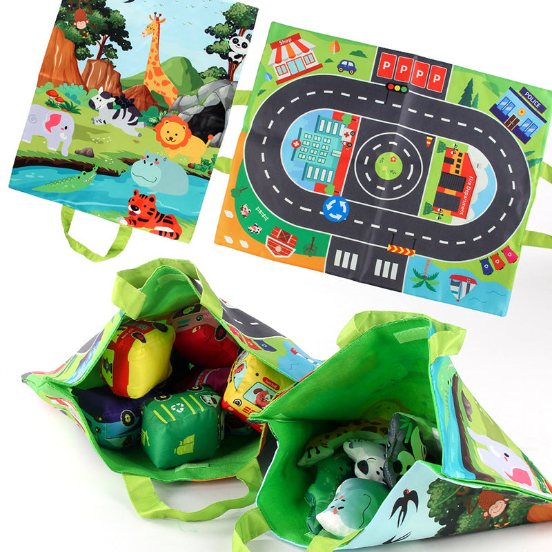 Weiches Auto/Tier-Spielzeug-Set