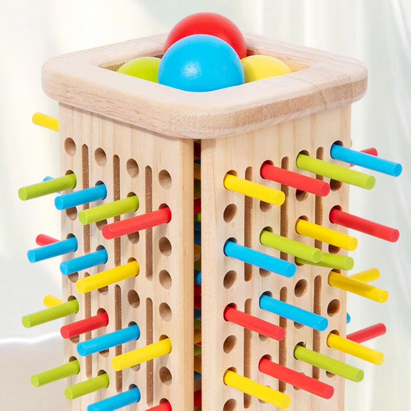 3in1 Holz Kugel und Stöckchen Geschicklichkeits Spiel