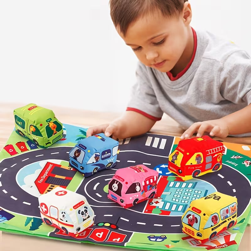 Weiches Auto/Tier-Spielzeug-Set