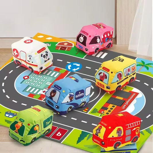 Weiches Auto/Tier-Spielzeug-Set