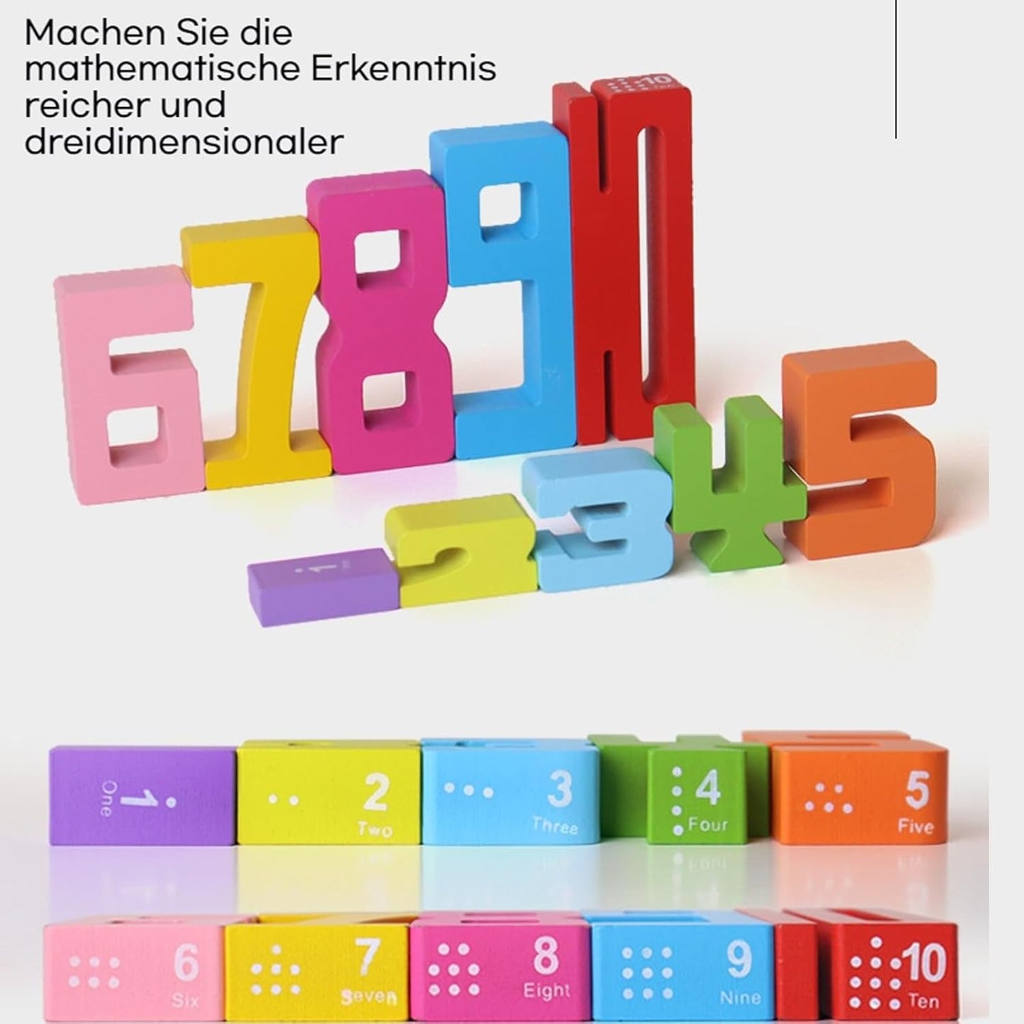 Bunte Zahlenblöcke