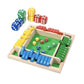 Würfelspiel aus Holz - für 2–4 Spieler, Lern- & Familienspiel