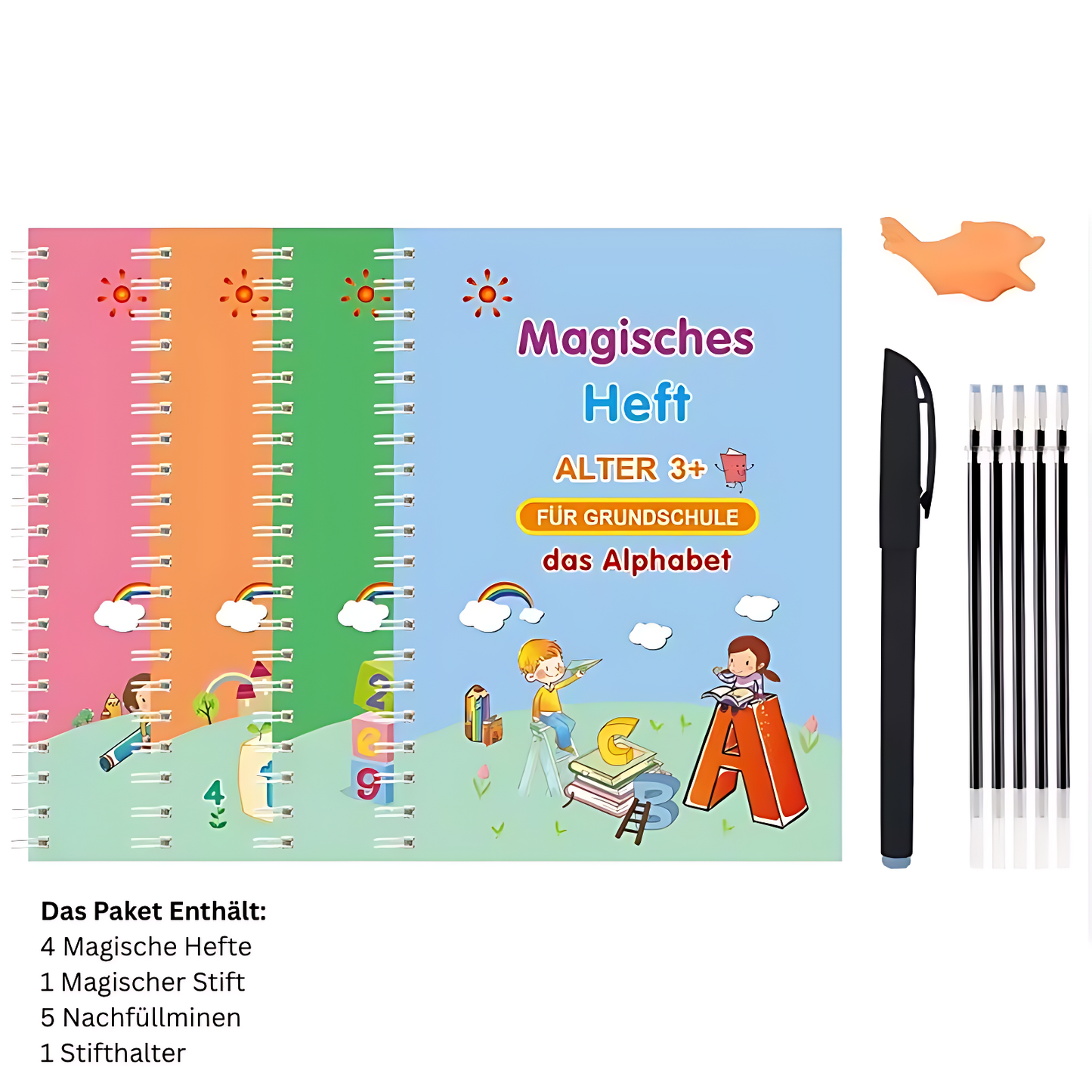 Magisches Heft – 4 magische Lernhefte