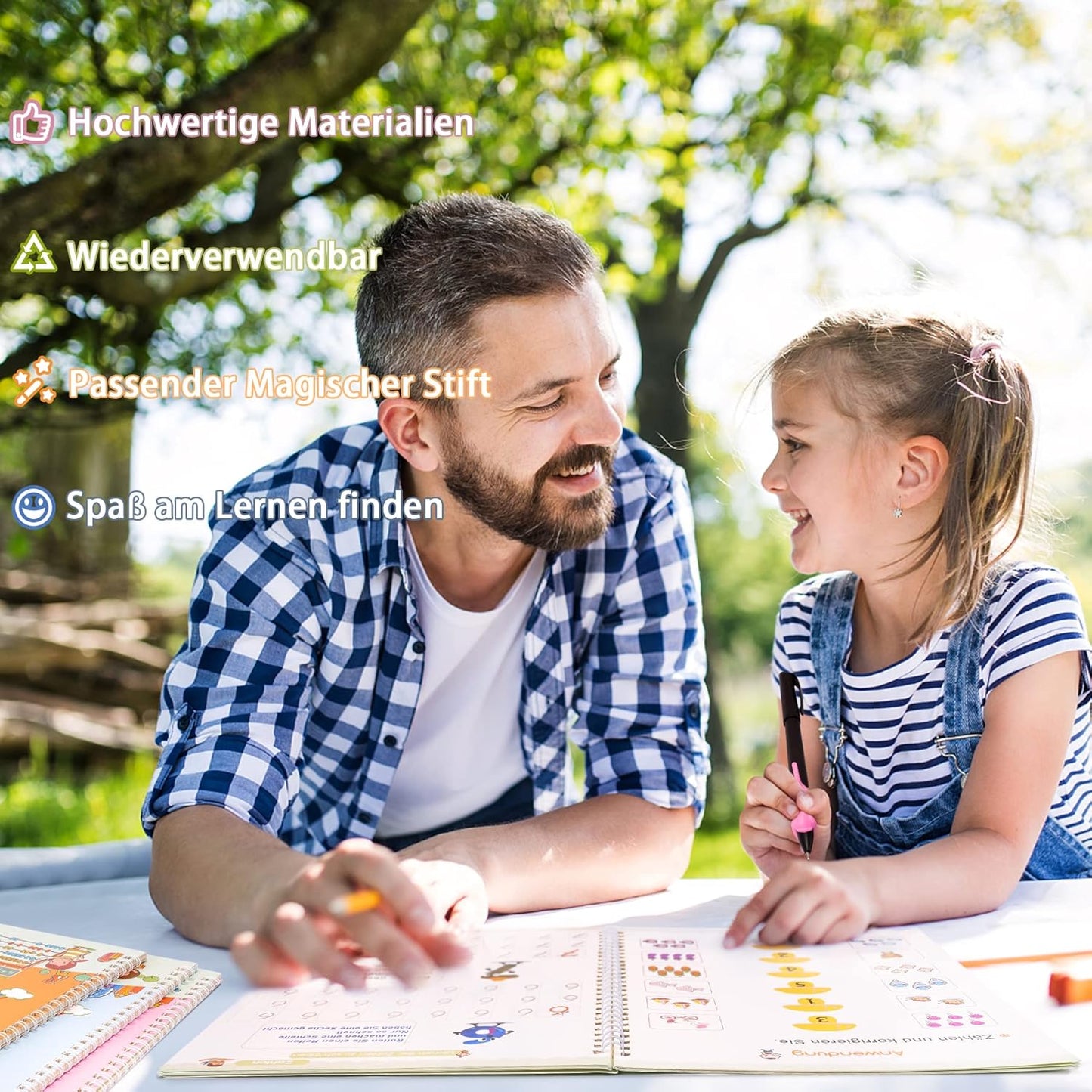 Magisches Heft – 4 magische Lernhefte